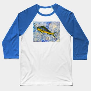 Mahi-Mahi Feeding Frenzy Baseball T-Shirt